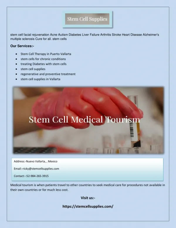 Stem Cell Supplies - Stem Cells, Stem Cell Therapy