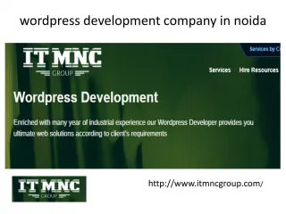 wordpress development company in noida - slide 1