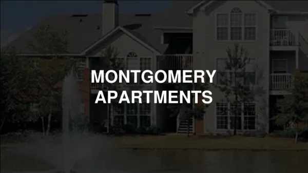 Enjoy Great Amenities At Montgomery Apartments