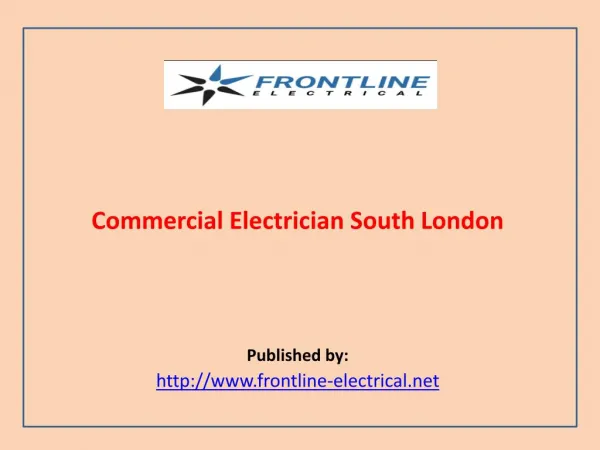 Commercial Electrician South London