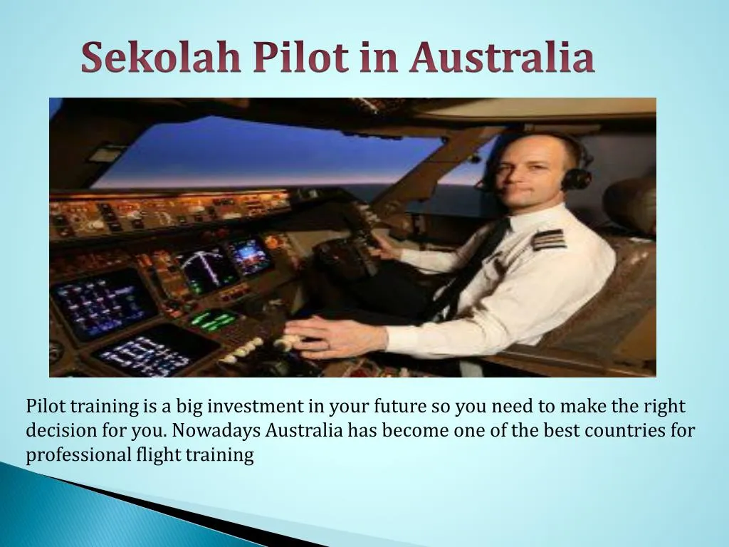 sekolah pilot in australia