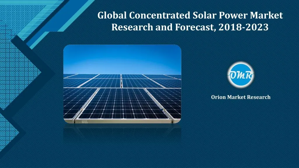 global concentrated solar power market research