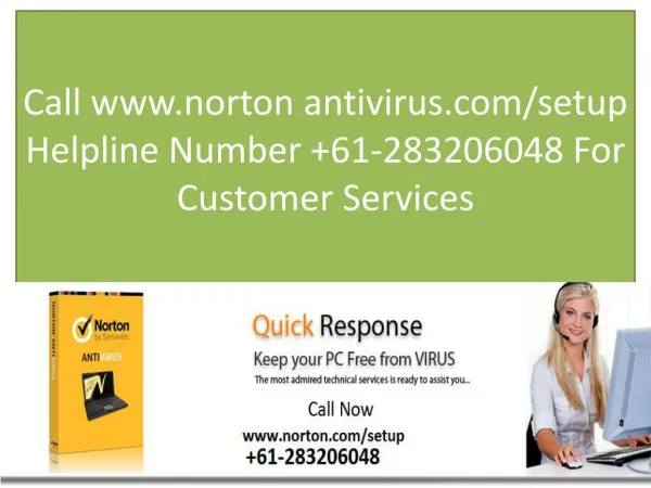 Call www.norton antivirus.com/setup Helpline Number 61-283206048 For Customer Services