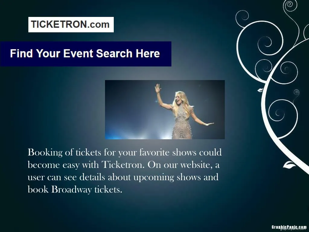booking of tickets for your favorite shows could