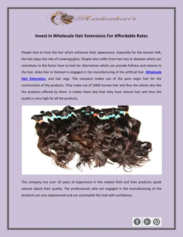 Invest in Wholesale Hair Extensions For Affordable Rates