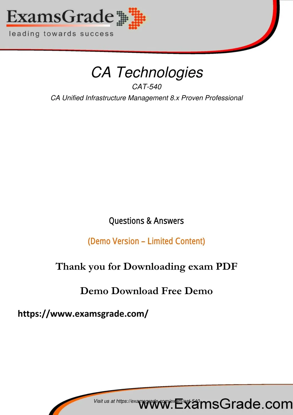 ca technologies cat 540 ca unified infrastructure