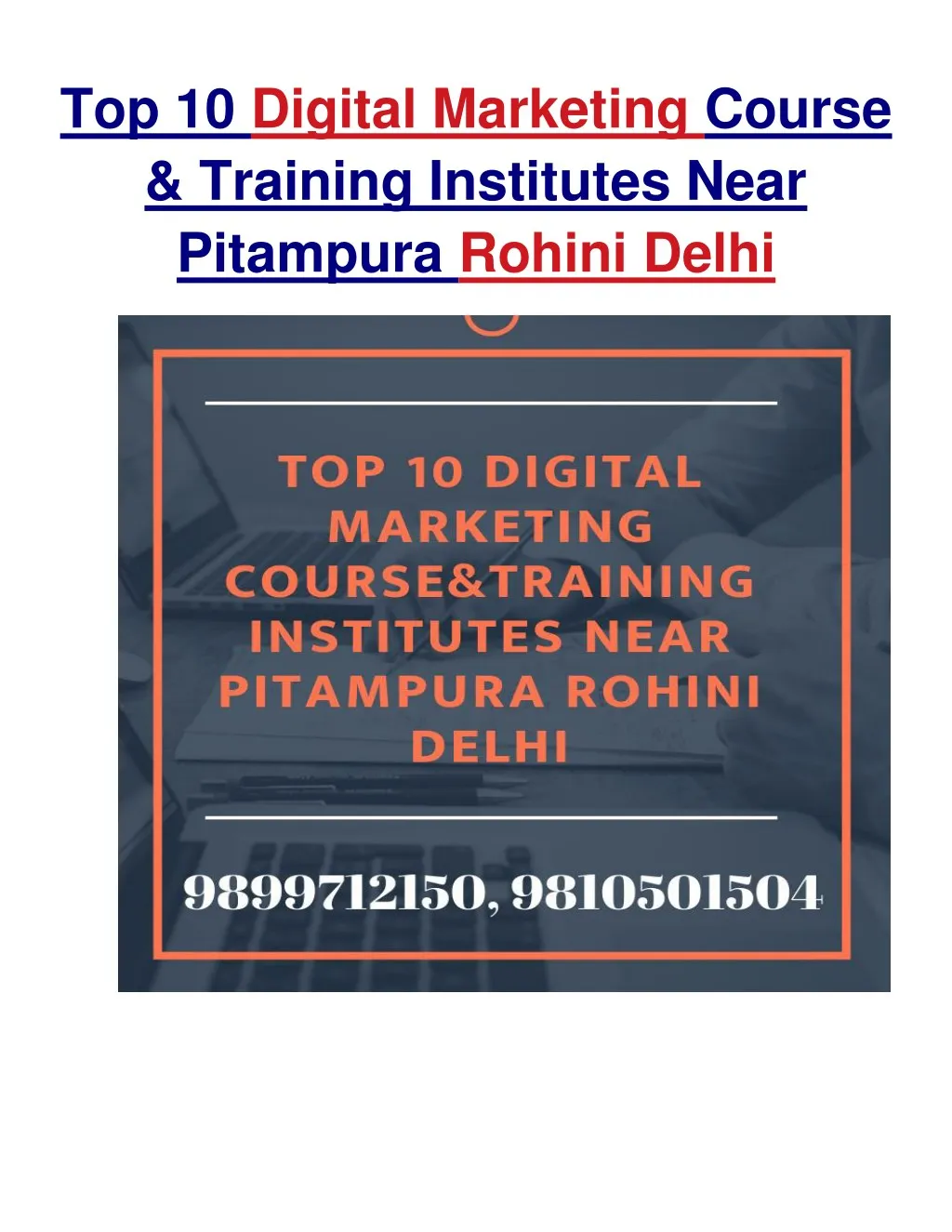top 10 digital marketing course training