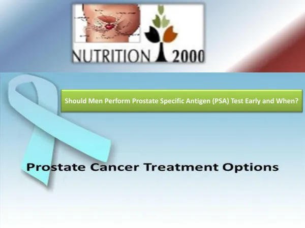 Control Prostate-Specific Antigen Level with Help of NUTRITION2000