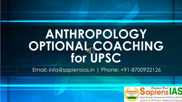 Anthropology Optional Coaching for UPSC in Delhi, India