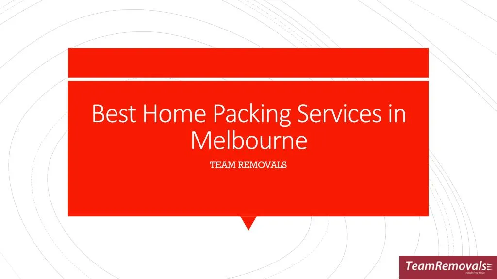 best home packing services in melbourne