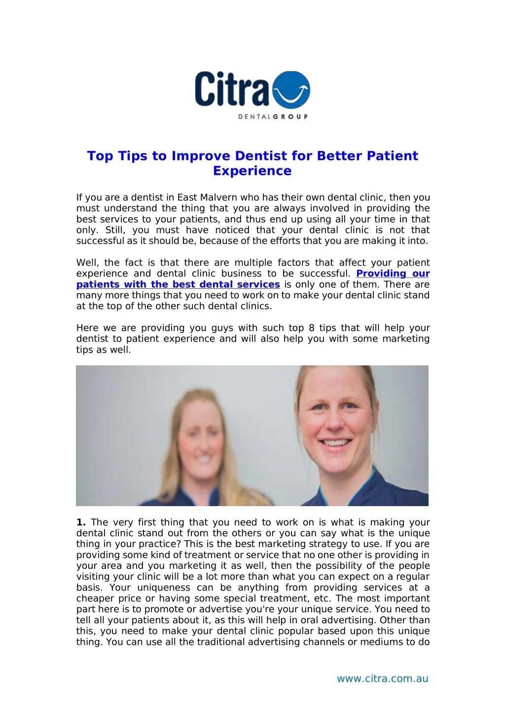 top tips to improve dentist for better patient
