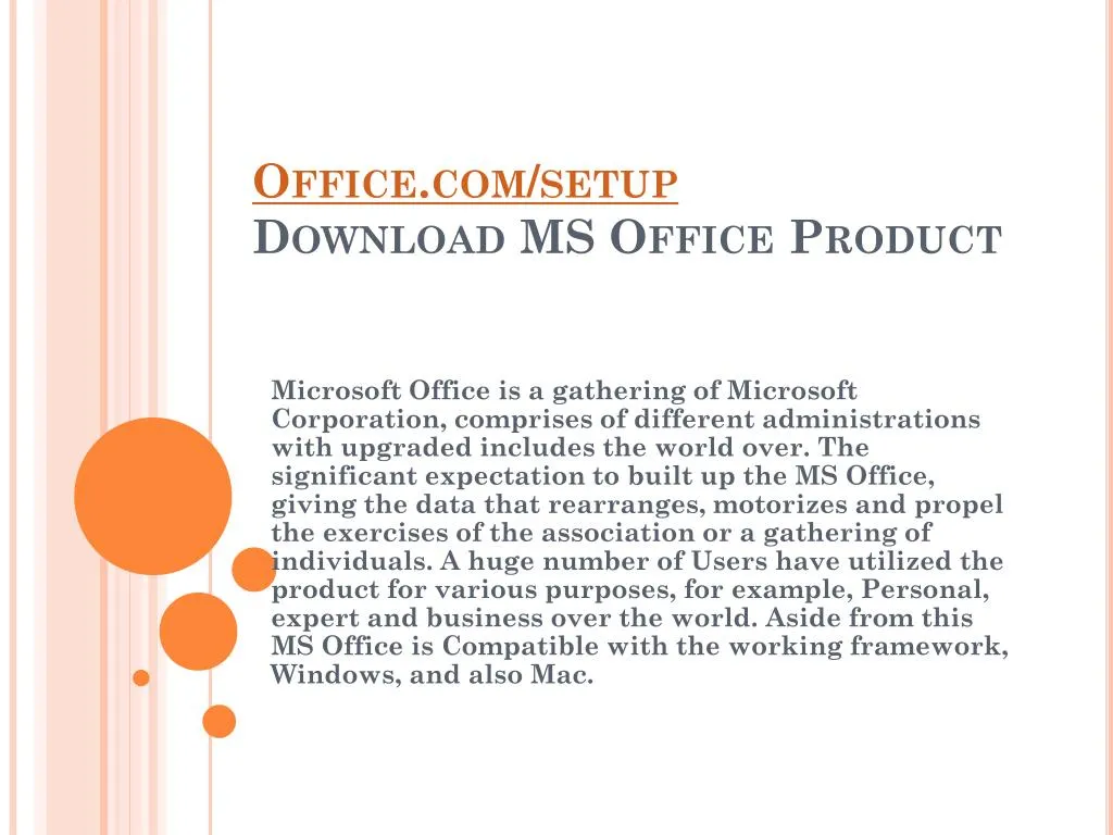 office com setup download ms office product