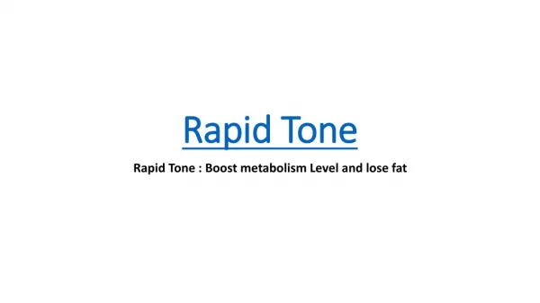 Rapid Tone - *www.bluesupplement.org