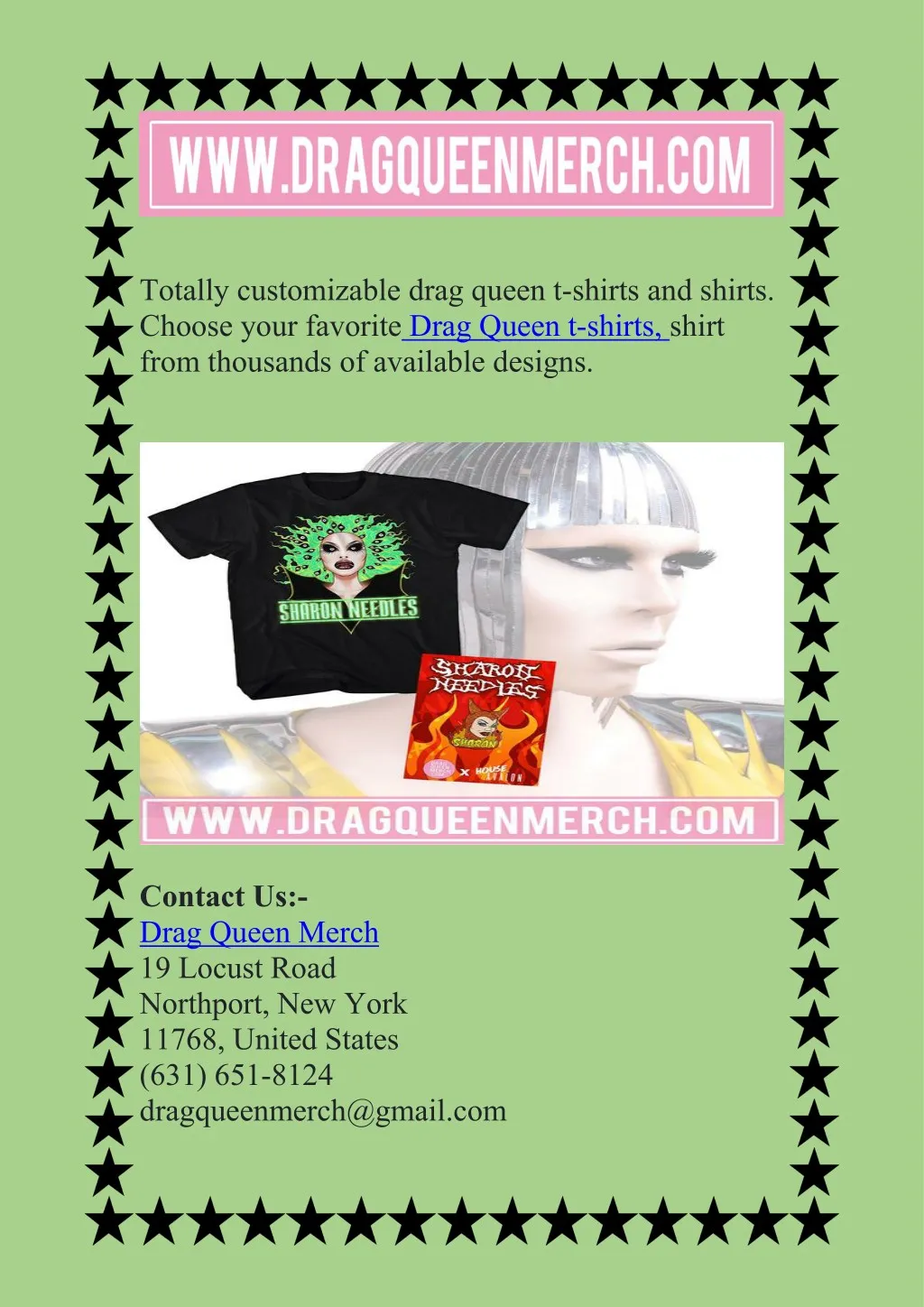 totally customizable drag queen t shirts