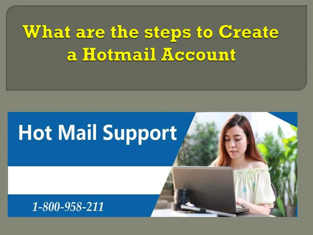 what are the steps to create a hotmail account
