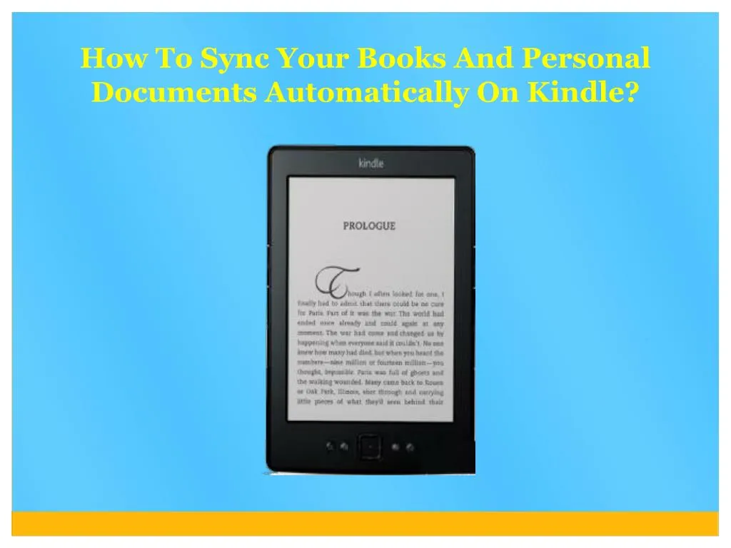 how to sync your books and personal documents