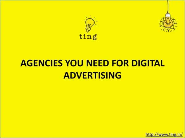 AGENCIES YOU NEED FOR DIGITAL ADVERTISING