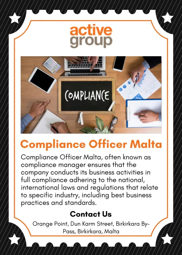 Compliance Officer Malta