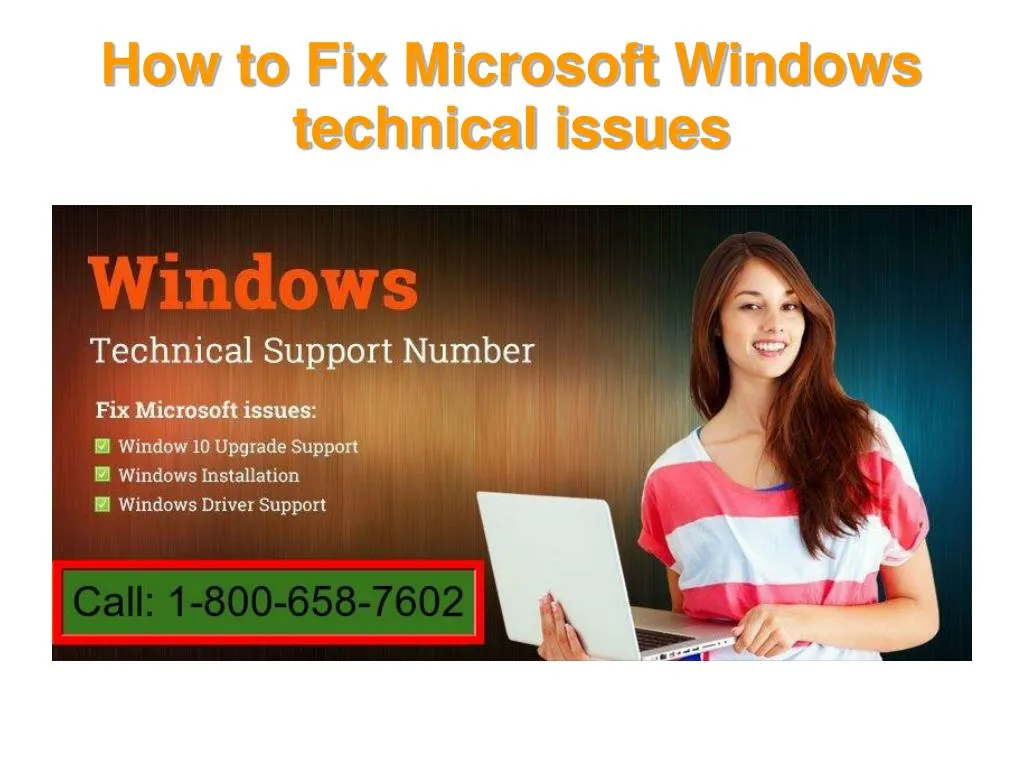 how to fix microsoft windows technical issues