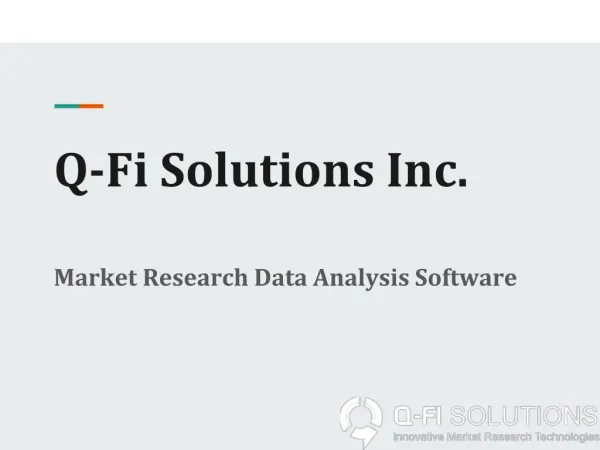 Market Research Software Tools