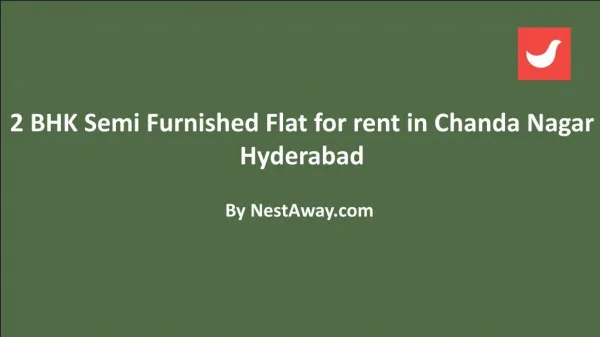 Flat for rent in Chanda Nagar Hyderabad without brokerage