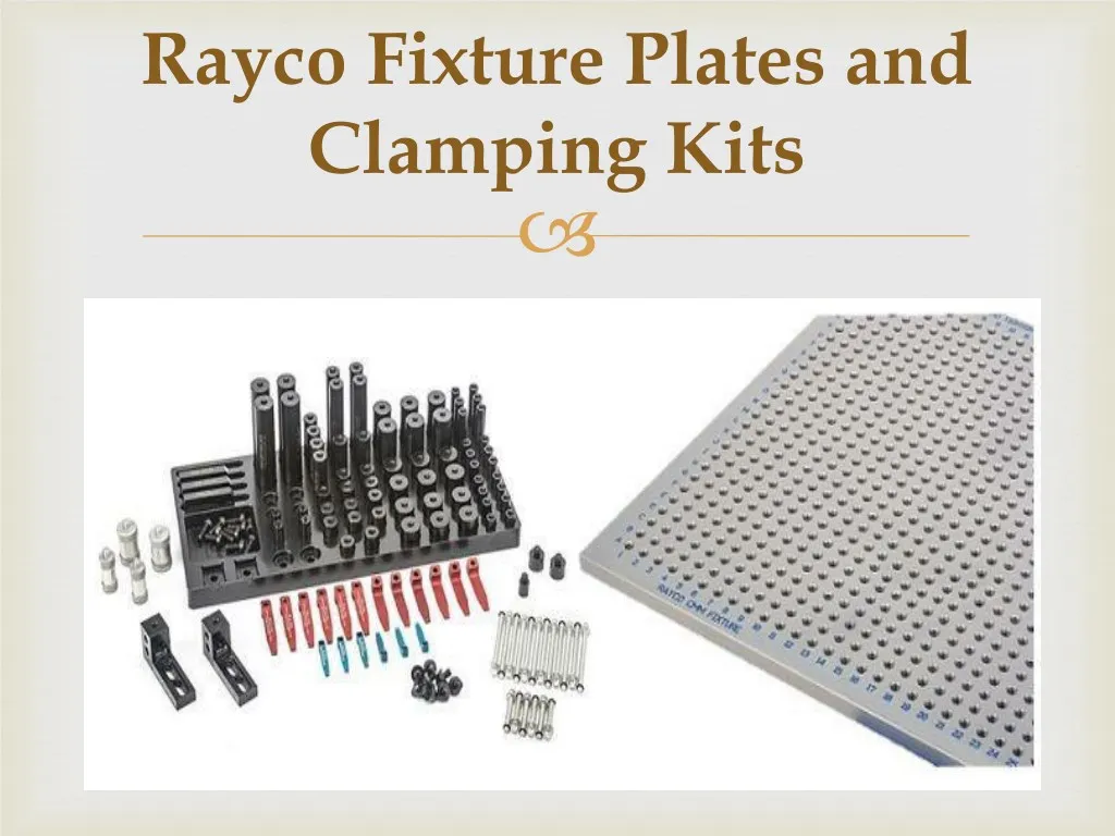 rayco fixture plates and clamping kits