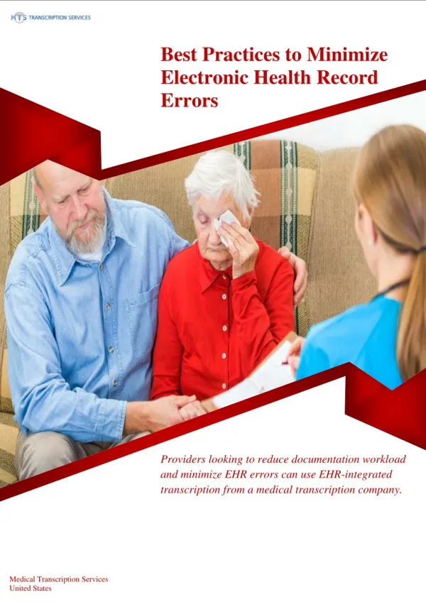 Best Practices to Minimize Electronic Health Record Errors