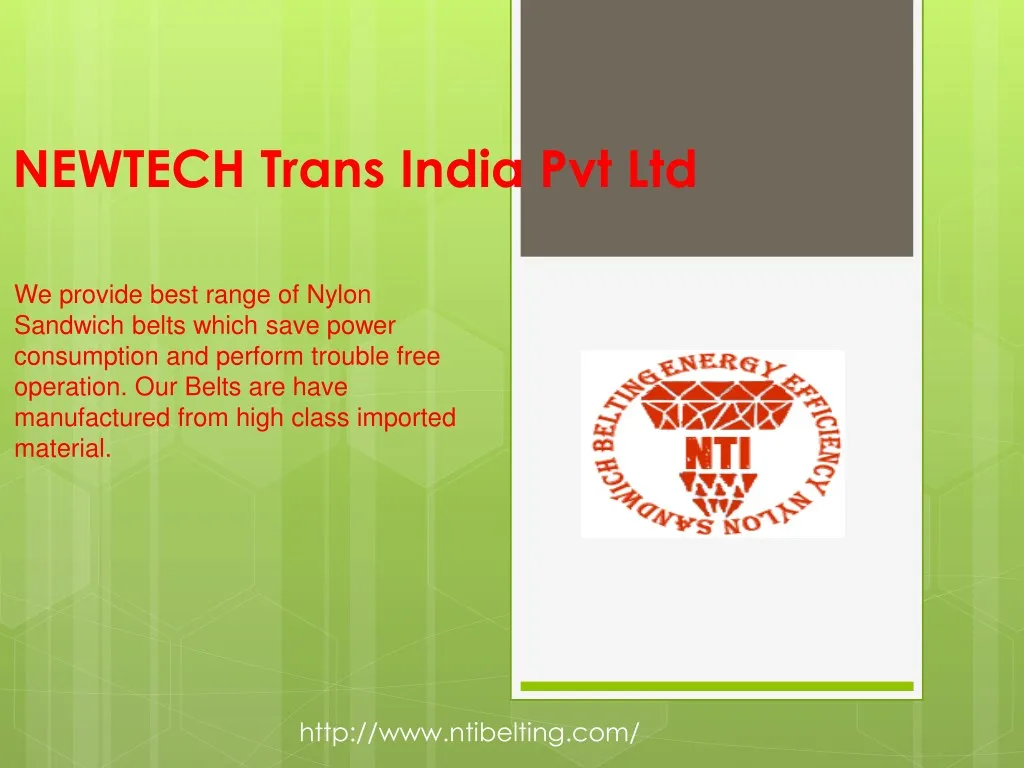 newtech trans india pvt ltd