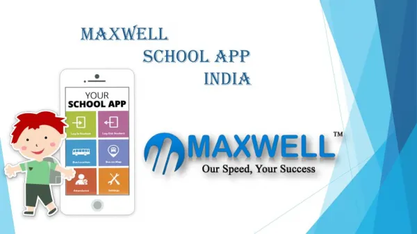 Best School App in India | Mobile App For Schools - Maxwell Communication