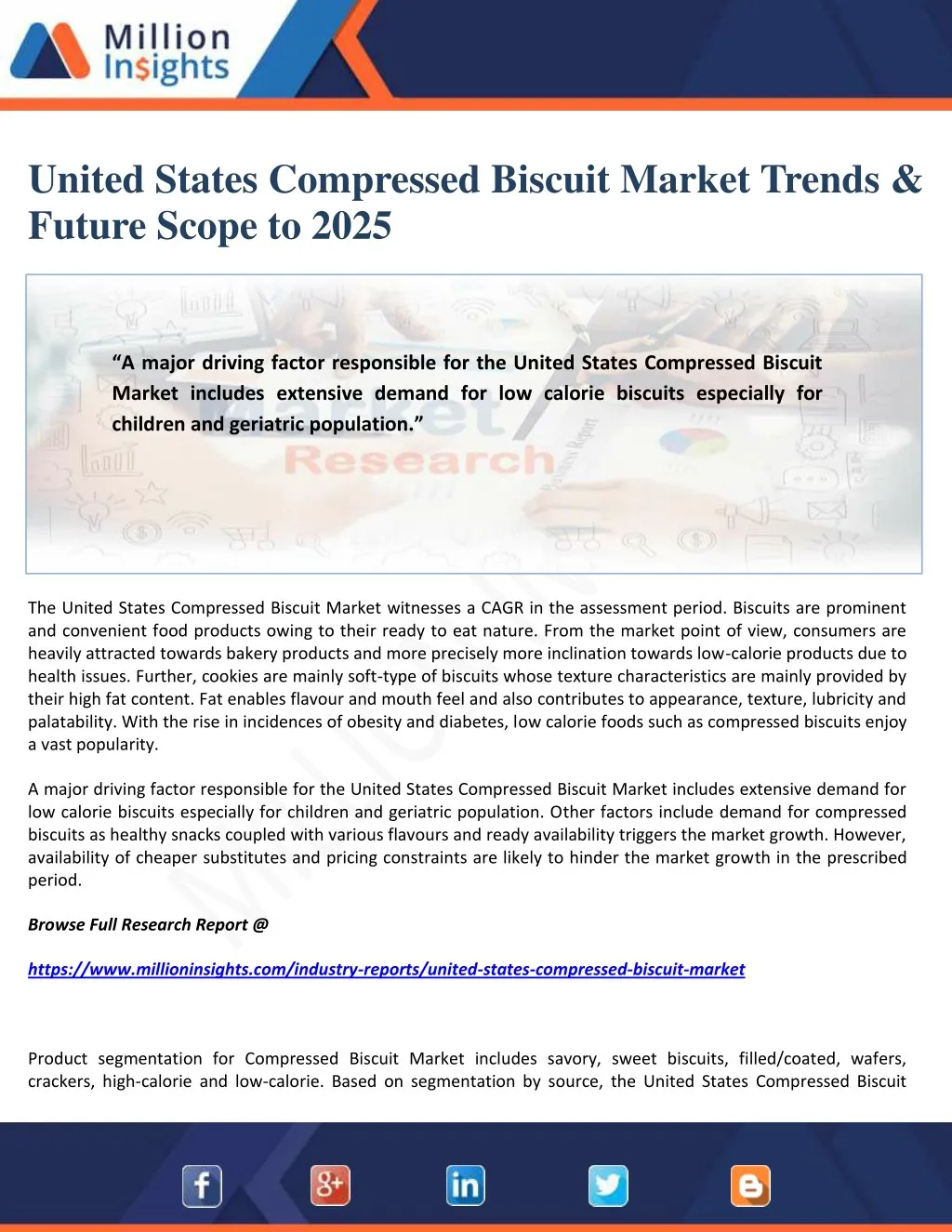 united states compressed biscuit market trends