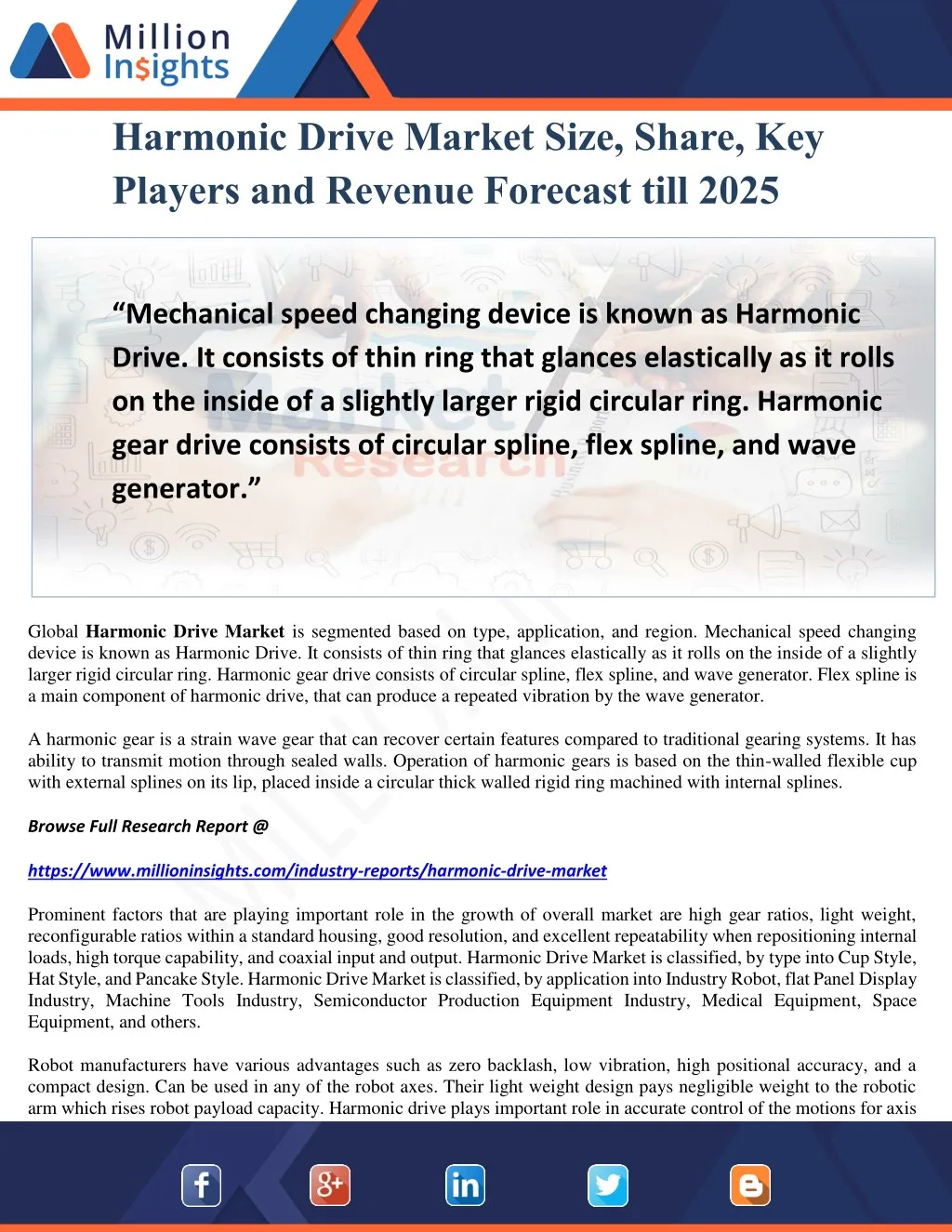 harmonic drive market size share key players
