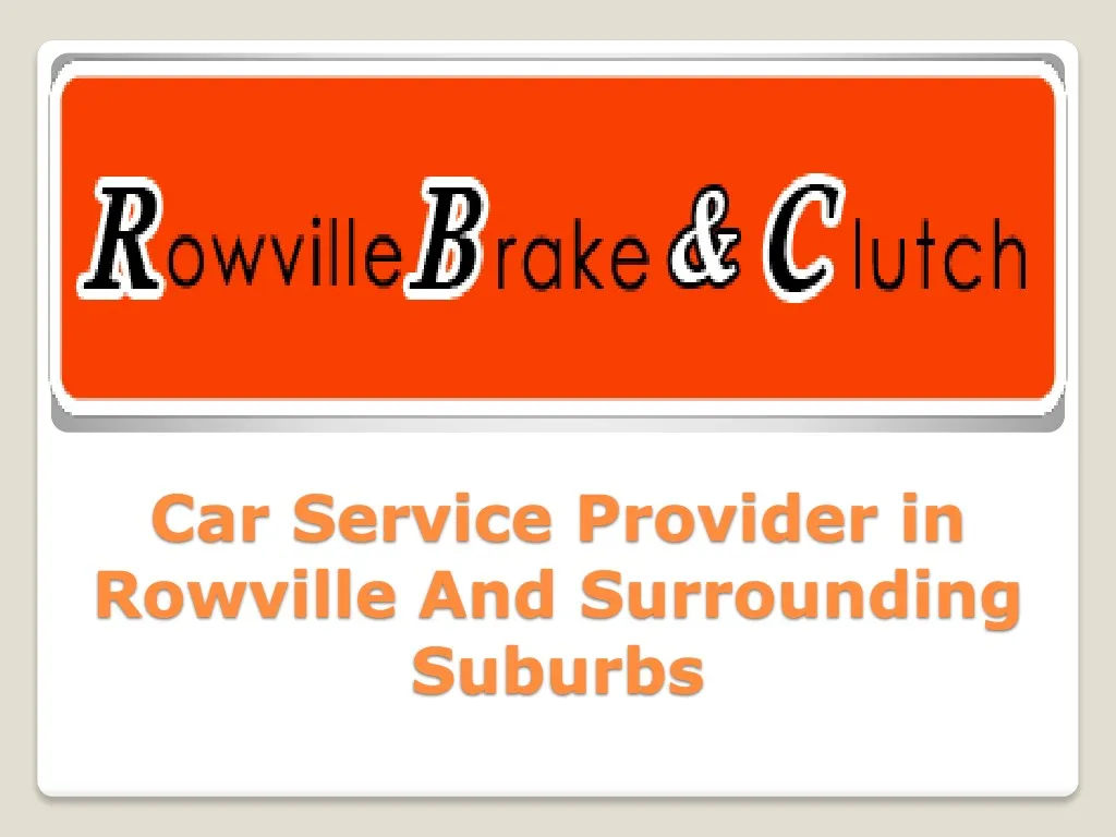 car service provider in rowville and surrounding