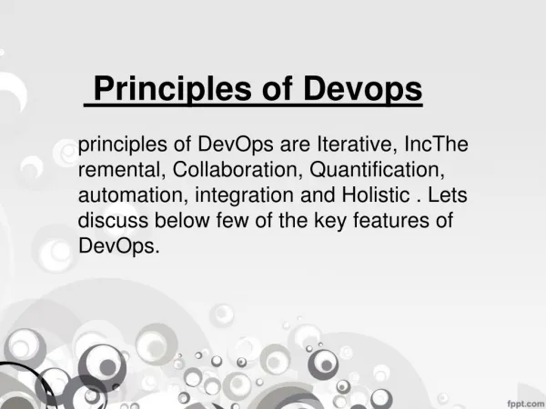 DevOps online training and principles of DevOps
