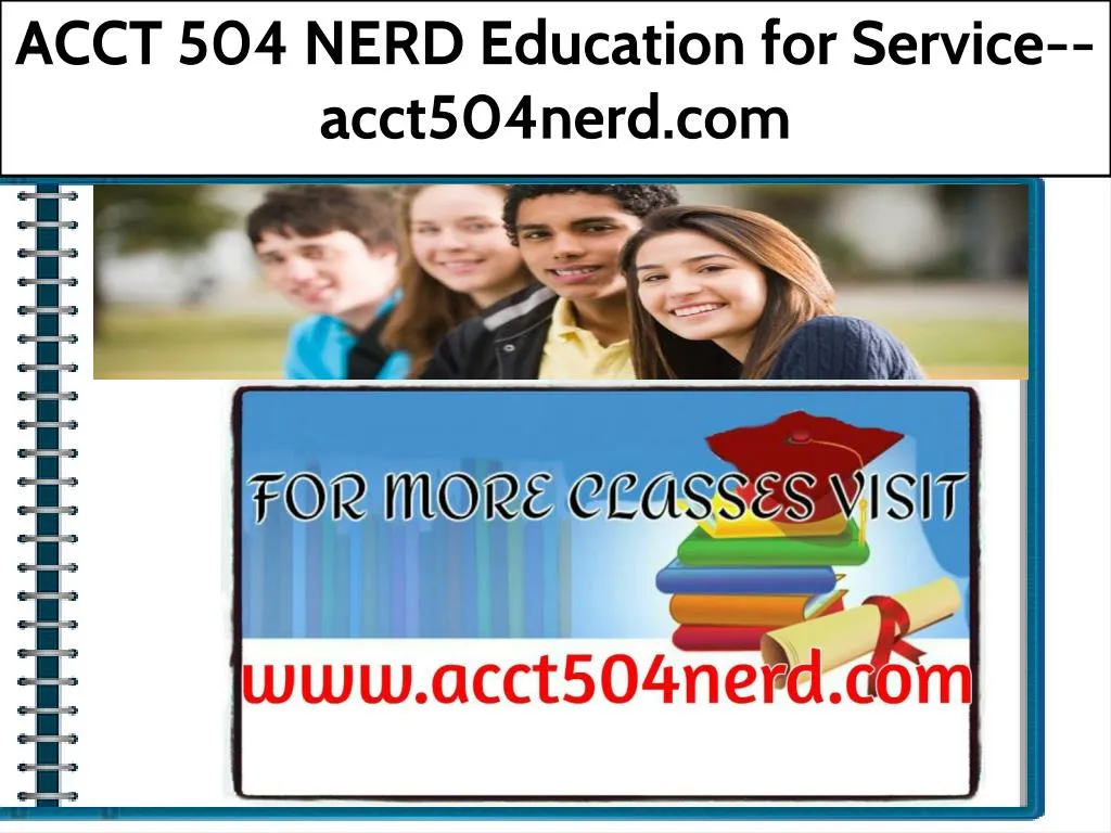 acct 504 nerd education for service acct504nerd