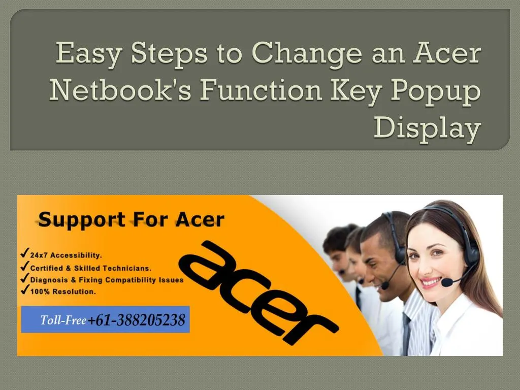 easy steps to change an acer netbook s function key popup display