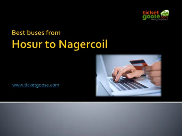 Best buses from Hosur to Nagercoil!