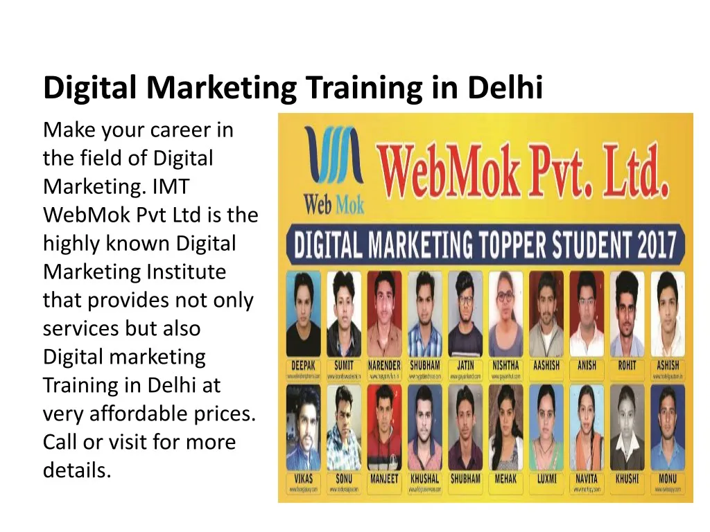 digital marketing training in delhi