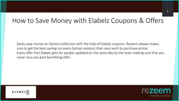 How to Use Elabelz Coupon, Offers