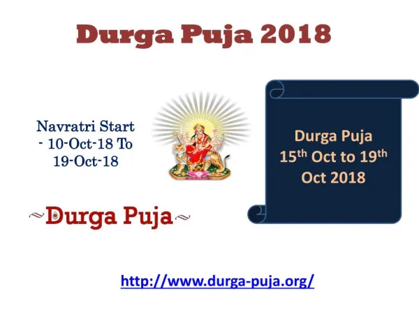 Durga Puja 2018 Date, Muhurat And Calendar