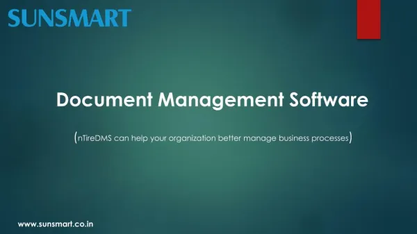 Document Management Software - SunSmart Technologies