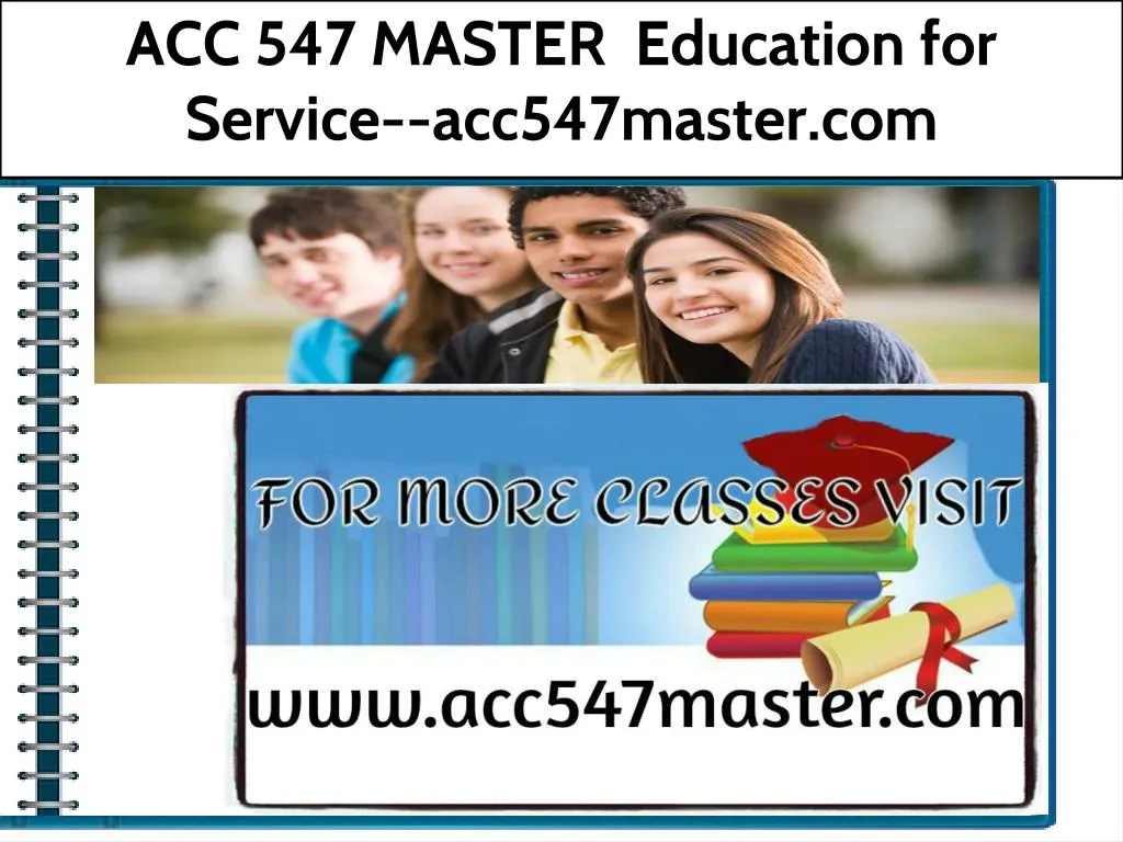 acc 547 master education for service acc547master