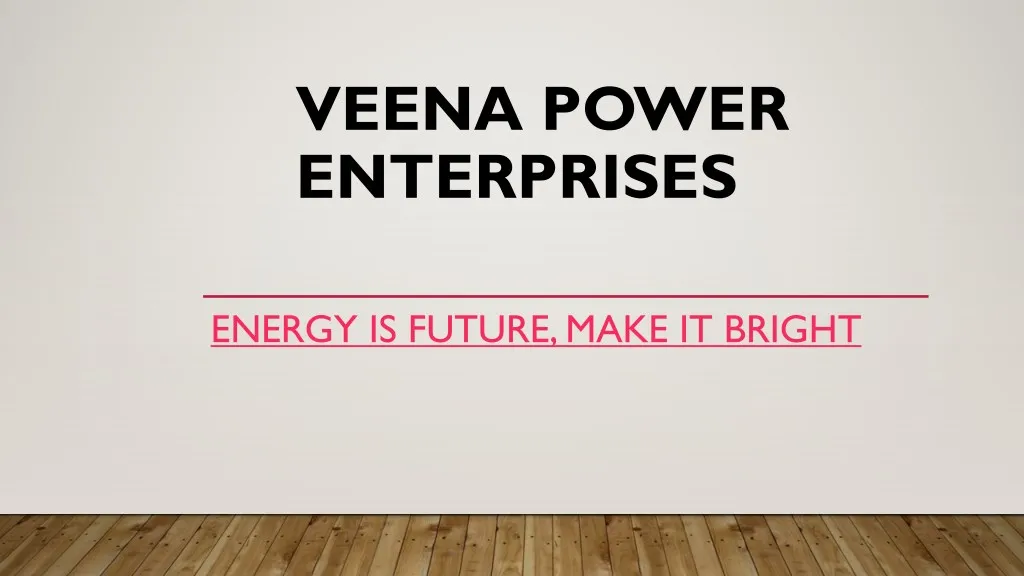 veena power enterprises