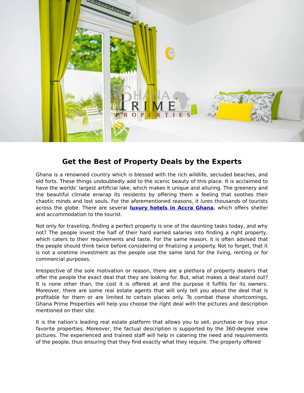 get the best of property deals by the experts