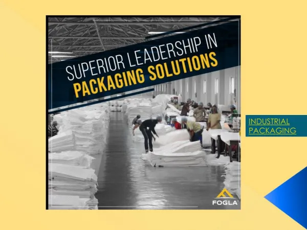 FOGLA CORP, a leader in PP Fabric & Bags for Industrial Packaging