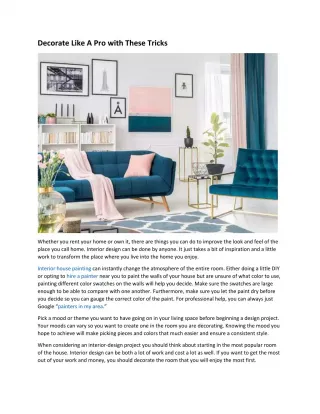 Decorate Like A Pro with These Tricks - slide 1