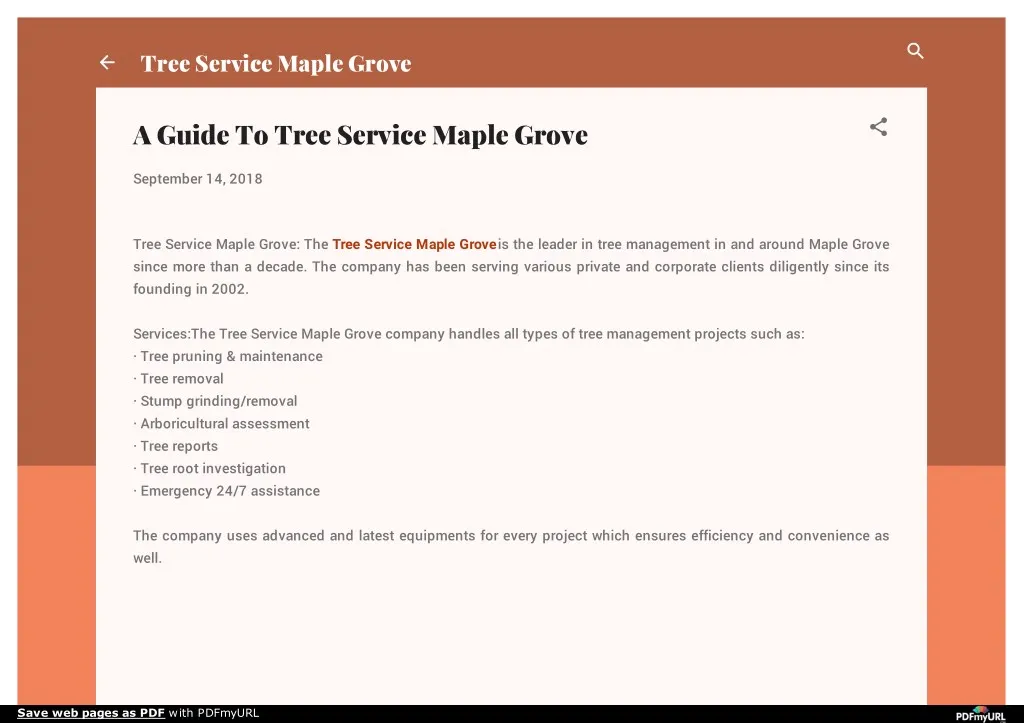 tree service maple grove