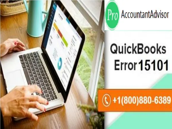 Solve QuickBooks Payroll Error Code 15101