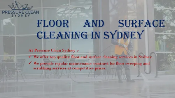 Floor and Surface Cleaning in Sydney