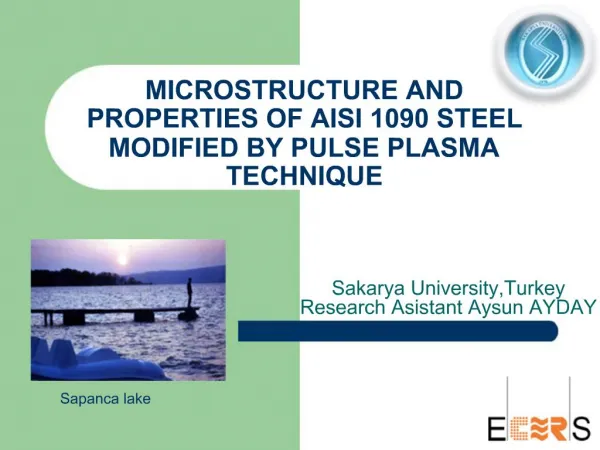 MICROSTRUCTURE AND PROPERTIES OF AISI 1090 STEEL MODIFIED BY PULSE PLASMA TECHNIQUE
