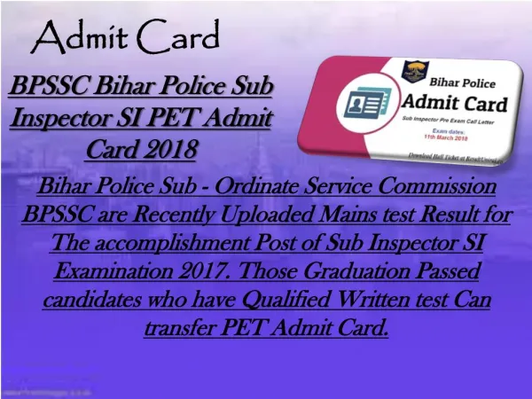 Admit card